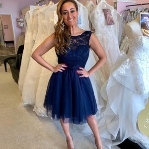 Navy tulle dress NEW WITH TAGS 👗